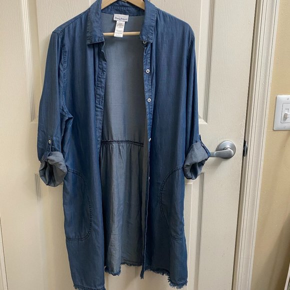 Tommy Bahama denim color Cover Up in XL - Picture 2 of 6